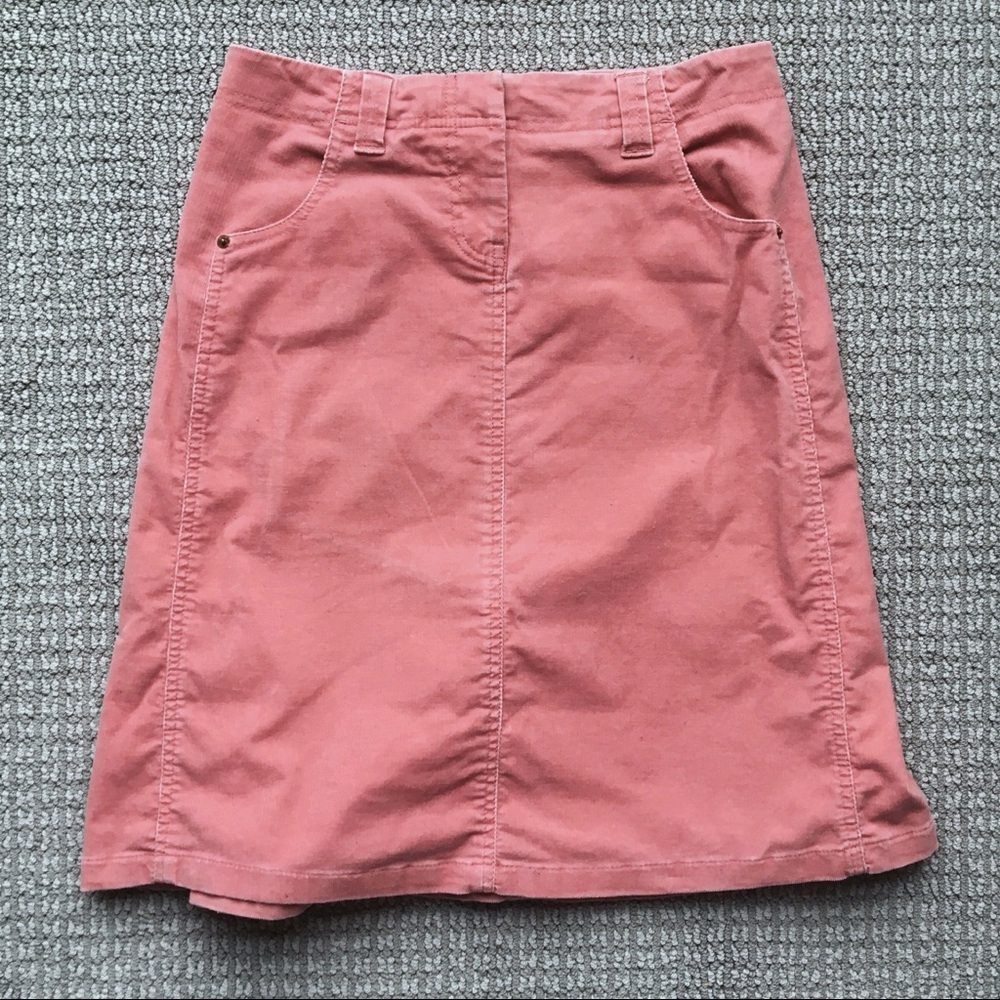 Lovie Corduroy Skirt, pockets, Blush Pink, Size 4